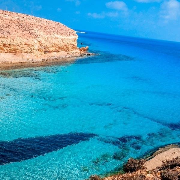 Mer égyptienne bleue